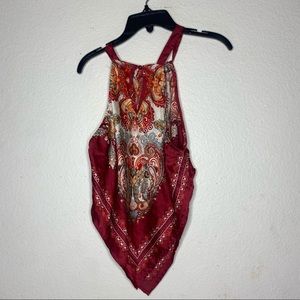vintage boho bandana halter with design 70s looking